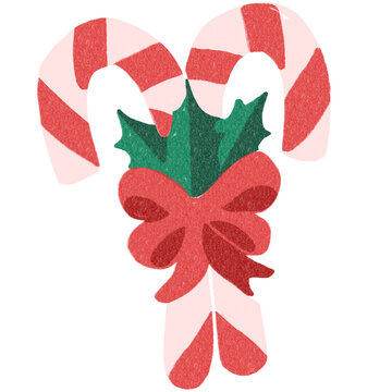 Christmas Candies Snack Festive Winter Sweets Sugar Cane