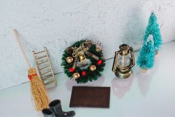 Beautiful toy decorations for the New Year celebration