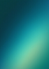 Blue green grainy color gradient background teal turquoise glowing noise texture poster backdrop design, copy space