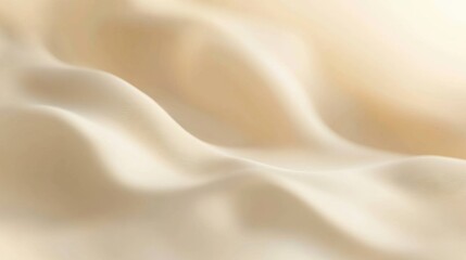 Fototapeta premium Creamy fabric with subtle waves and folds, casting gentle shadows across a smooth texture