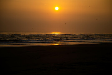 sunset at the beach