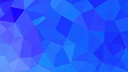 Obraz premium Geometric polygon shapes in various shades of cobalt blue form a vibrant abstract background, modern design, abstract patterns