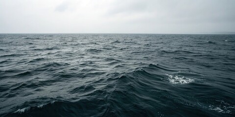 Fototapeta premium Dark waters with subtle ripples and waves, ripples, lake, light reflections