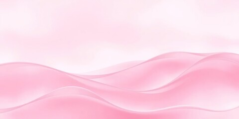 Soft pink gradient waves on a serene abstract background, soothing color scheme, fluid motion