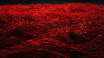 Vibrant Red Wheat Field. Agriculture, Harvest, and Natural Background