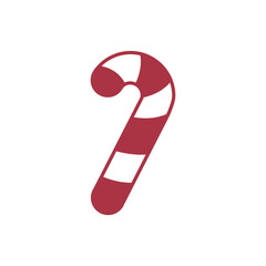 candy cane hand drawn illustration