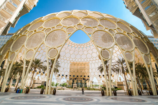 Dubai, UAE &ndash; october 23, 2024: Dubai Expo 2020, dome Al Wasl Plaza Expo City Dubai