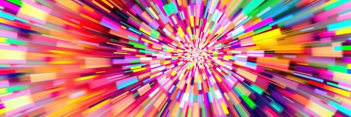 Dazzling kaleidoscope of colors spinning wildly in 3D, emotional intensity, colorful chaos