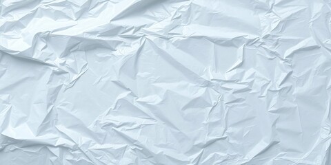 Obraz premium Faded and creased plastic bag with uneven folds and wrinkles, disheveled appearance, battered finish, rumpled fabric
