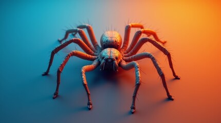 Photorealistic Concept Poster of a Large Spider