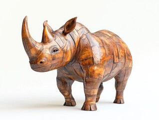 Obraz premium Playful rhinoceros 3D Rendering