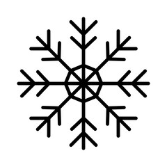 Icon of a snowflake, symbolizing winter and cold weather.