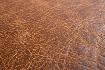 Macro shot of brown leather surface with fine scratches and minute details, macro shot, small creases, leather surface, high resolution, intricate design
