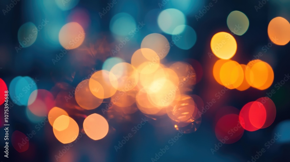 Poster abstract long exposure background featuring bokeh effects and light motion creating a defocused visu