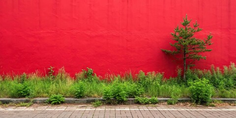 Green gradient overlay on a solid red background, background, visual effect, gradient, animation