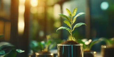 3D growth business graph depicting financial success.