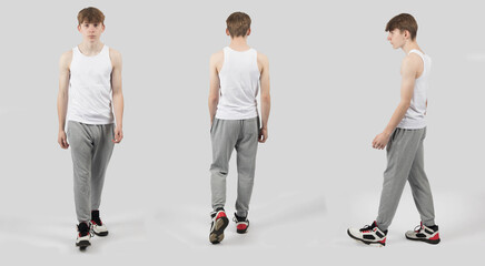A Teenage Boy Standing