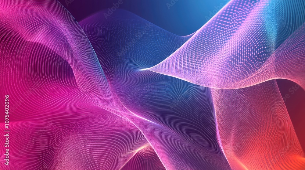 Poster abstract high tech background in line art style suitable for web and print templates 3d illustration