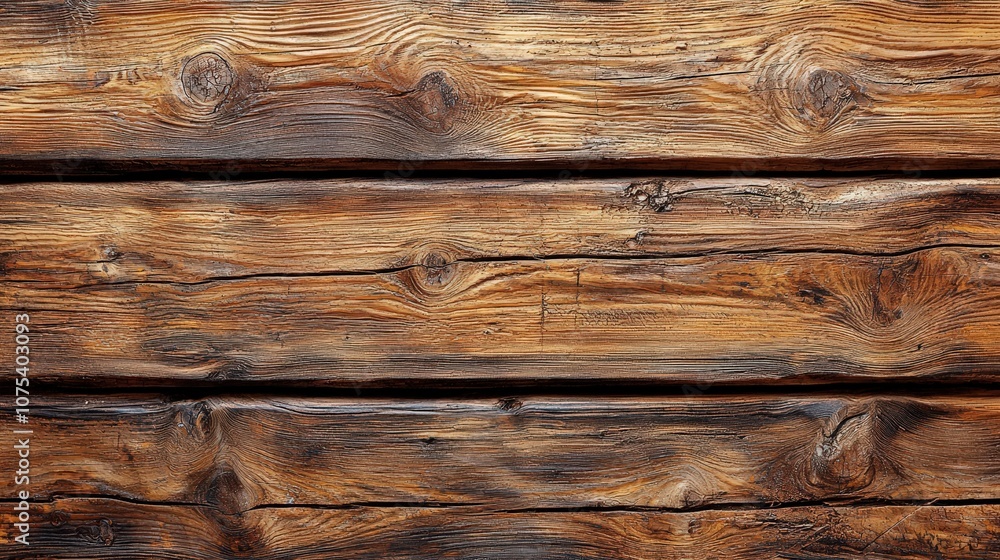 Poster A rich wooden background features deep grooves and organic textures. The warm tones create a rustic atmosphere, ideal for home décor or design projects