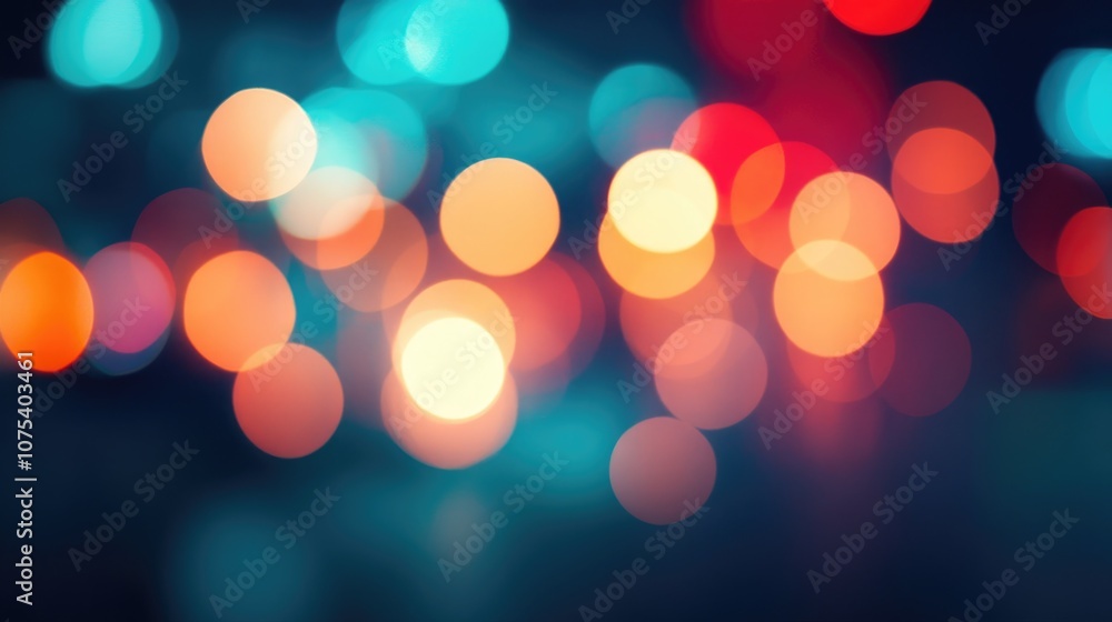 Poster abstract long exposure background featuring bokeh effects and light motion creating a defocused visu