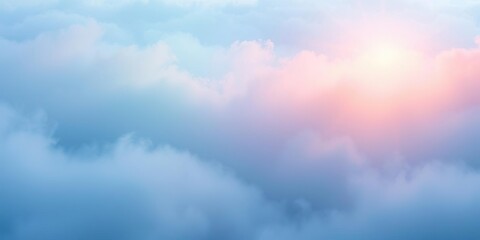 A swirling misty ocean of fog and ethereal light, shimmering with colors of the rainbow, surreal, mystical