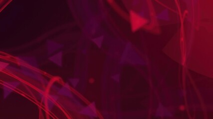 Obraz premium Swirling abstract red and blue light trails background with geometric patterns, psychedelic, color scheme, neon