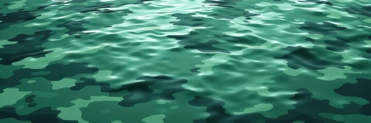 Obraz premium Digital camouflage design with pixelated water features such as ripples and waves, river, water, digital background
