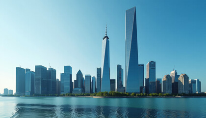 Obraz premium New York City Skyline with Iconic Skyscrapers