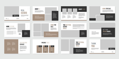 Modern Real Estate Presentation Template, PowerPoint Template