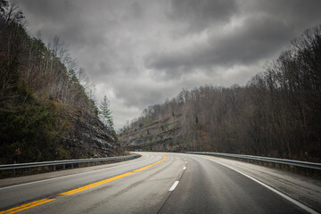 West Virginia Road through the Mountains