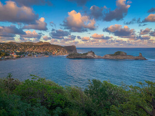 View from Praslin, St Lucia