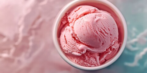 Top view of watermelon ice cream, representing summer cooling treats