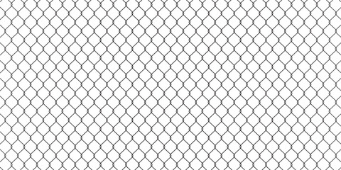 steel wire chain link fence pattern, metal lattice with diamond-shaped silhouette, grid mesh background, ideal for prison or security textures, vector illustration on a transparent background
