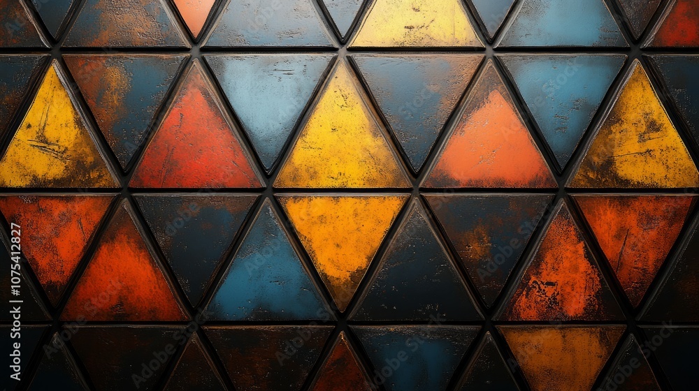Poster triangle pattern background