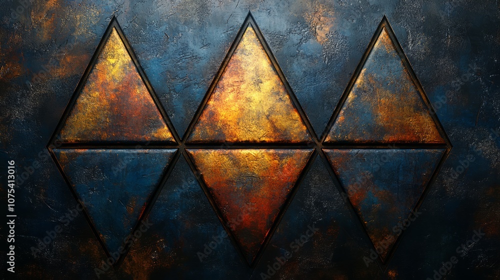 Poster triangle pattern background