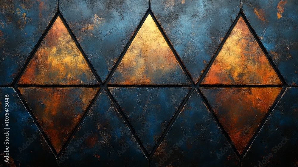 Poster triangle pattern background