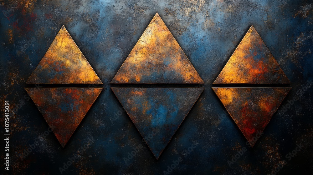 Poster triangle pattern background