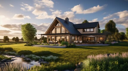 Obraz premium A photo of Homestead Spaces Showcasing Modern