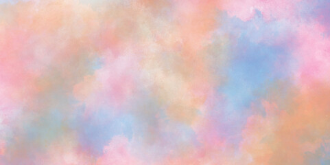 abstract soft paper textured ink effect grungy wet watercolor background, Sweet pastel color of a cloud with stains, Dreamy art piece depicts abstract waves blending watercolor art design.