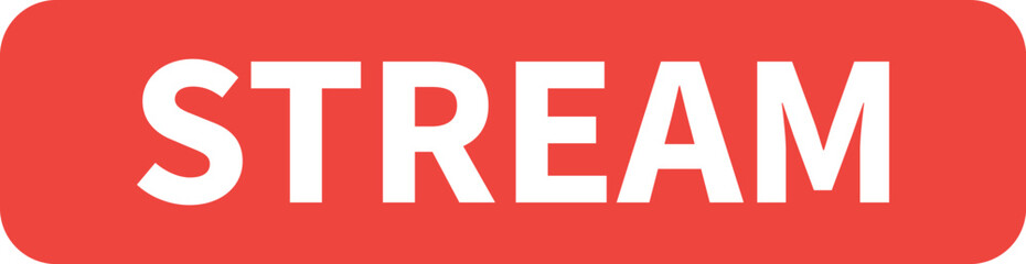 Stream icon, button. Network concept. Vector illustration