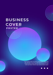 Colorful Abstract Gradient Background with Geometric Shapes