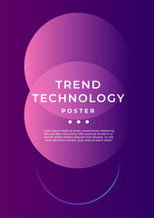 Elegant Abstract Poster With Vibrant Gradient Color Background. Perfect for modern decor, digital art projects, and creative backgrounds. Adds elegance and style to any visual presentation