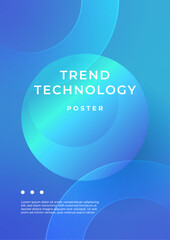 Vibrant Geometric Colorful Abstract Poster Design Template