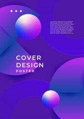 Abstract Poster Design with Vibrant Geometric Patterns. Ideal for creative projects, graphic design, and trendy backgrounds. The colorful gradient creates a dynamic and stylish visual appeal
