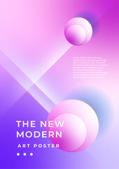 Abstract Minimal Background with Vibrant Color Gradient