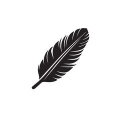 Fototapeta premium Quill In cartoon, hand-drawn flat style. image for social media, websites and UI. Isolated 2D vector design in logo, icon, sketch style, simple line vector, single color. AI Generative Art.