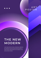 Abstract Poster Design with Vibrant Geometric Patterns. Ideal for creative projects, graphic design, and trendy backgrounds. The colorful gradient creates a dynamic and stylish visual appeal