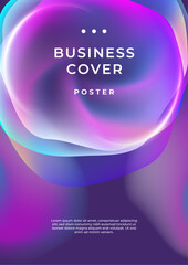 Colorful Abstract Gradient Background with Geometric Shapes