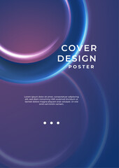 Vibrant Abstract Poster Design with Gradient Colors. A modern abstract poster featuring dynamic creating a vibrant and futuristic aesthetic. Perfect for creative projects, digital art