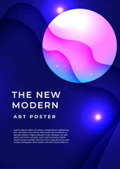 Abstract Minimal Background with Vibrant Color Gradient